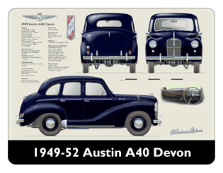 Austin A40 Devon 1949-52 Mouse Mat